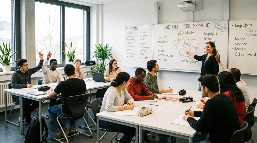 German language class in Kosovo