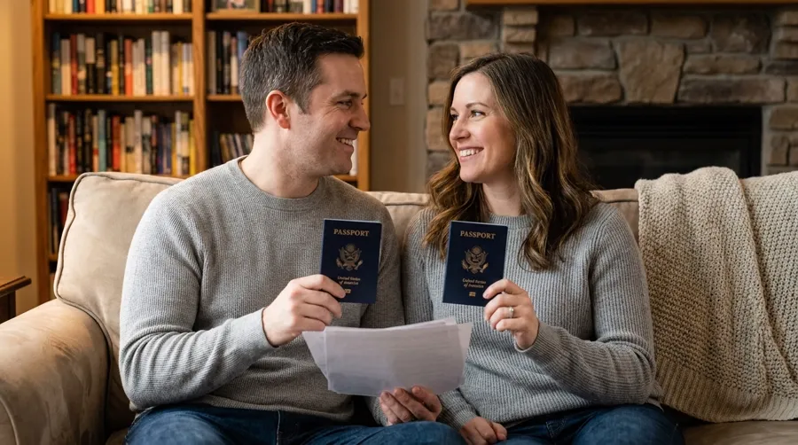 Couple who obtained a residence permit