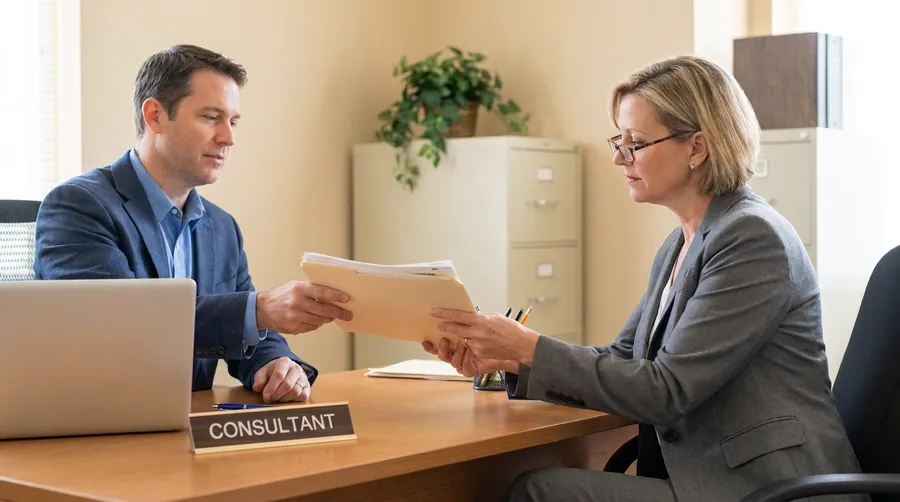 Handing over residence permit application documents